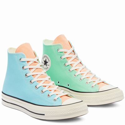 Női Converse Tri-Panel Chuck 70 Magasszárú Cipő CO2791635 Menta/Kék